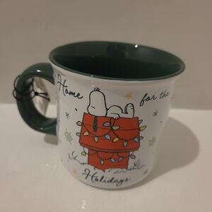 Peanuts Snoopy Holiday Mug - Home For The Holidays. New
